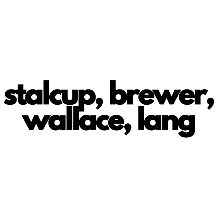 stalcup, brewer,wallace & lang